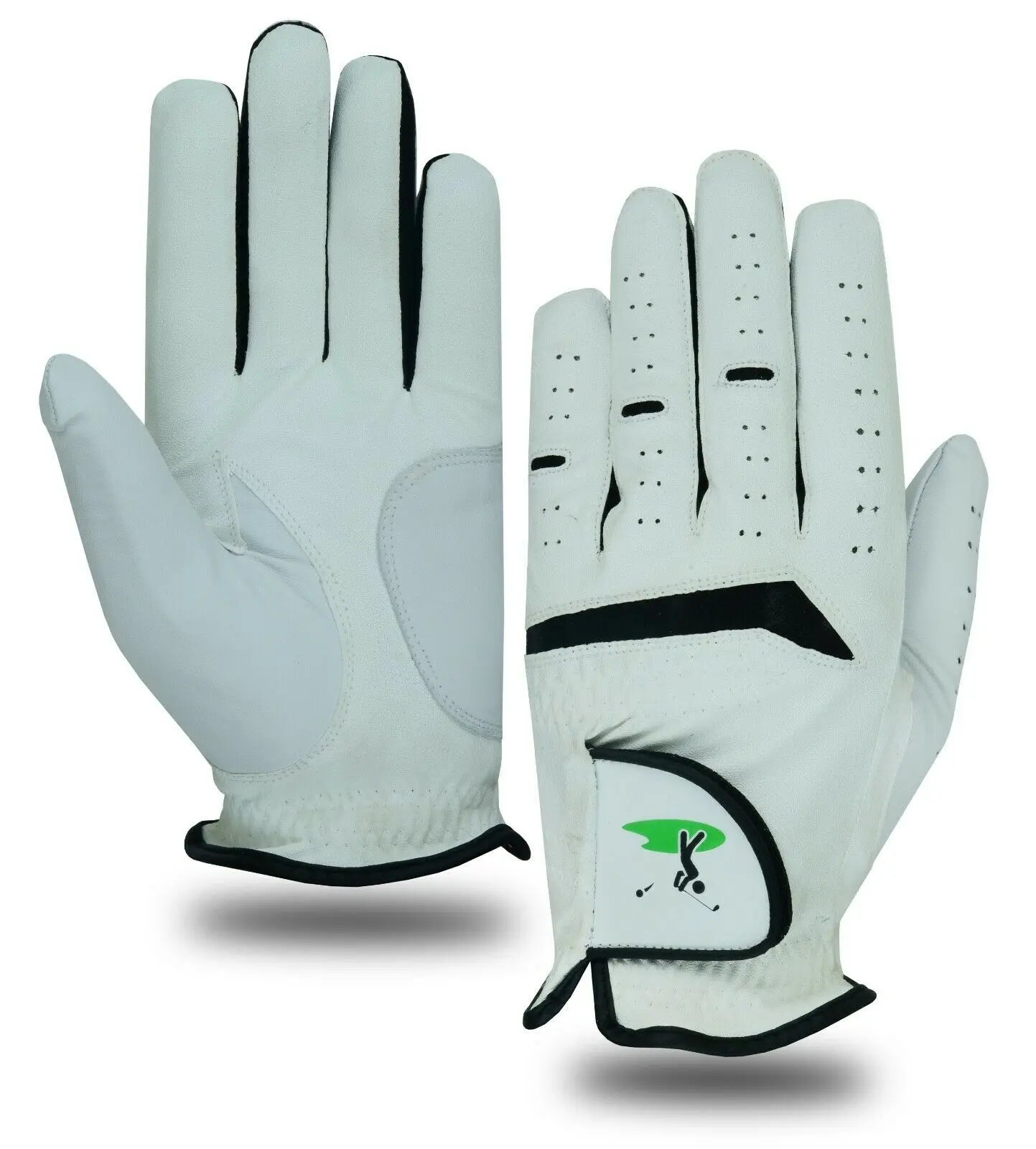 
Customized logo high quality left or right hand cabretta leather golf gloves Custom golf gloves 