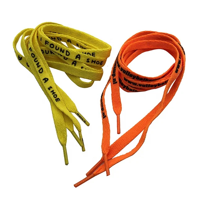 Рекламные забавные шнурки, шёлковая печать, индивидуальный логотип, разные стили шнурков для подростков