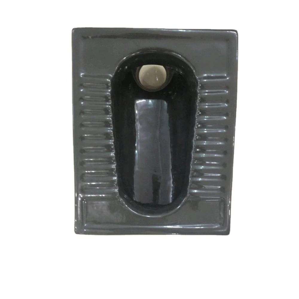 Export Quality Dark Black Color Original Bathroom Squatting Pan Ceramic Sanitary Wares WC Orissa Pan Direct from Vistaar Factory