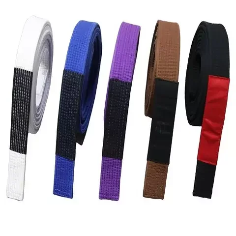 Multiple Designs Wholesale Jiu jitsu belts with custom logo Twill stop fabric 100% soft cotton made in Pakistan