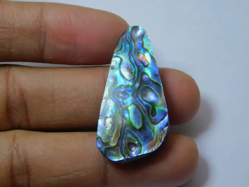 Hot Selling Smooth Pear Cut Large Loose Gemstone Abalone Shell Flat Back Cabochons For Making Jewelry Quartz Stone Bulk Sale OEM