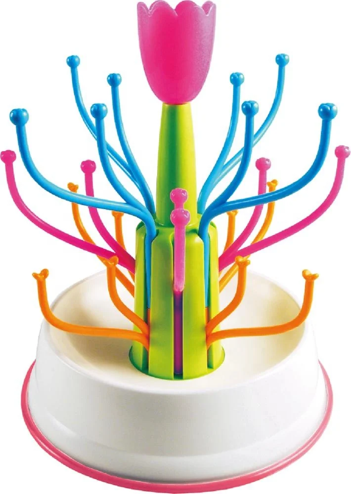 Baby Plastic Feeding Bottle Cup Drying Rack