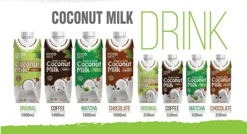 Coconut milk drink Chocolate flavored