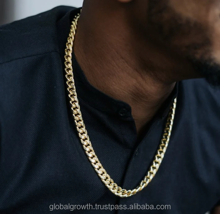 Imported from Italy 10k Real Gold Chains Cuban Link + Franco Semi Solid + Solid Gold Chains FedEx Shipping in the USA + Canada
