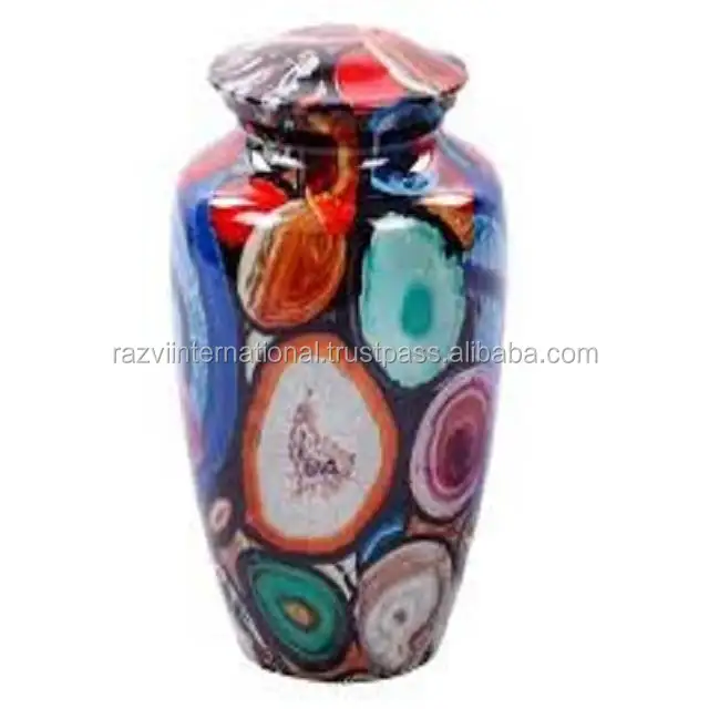 Adult Funeral Ash Container for Human sticker printed Urns