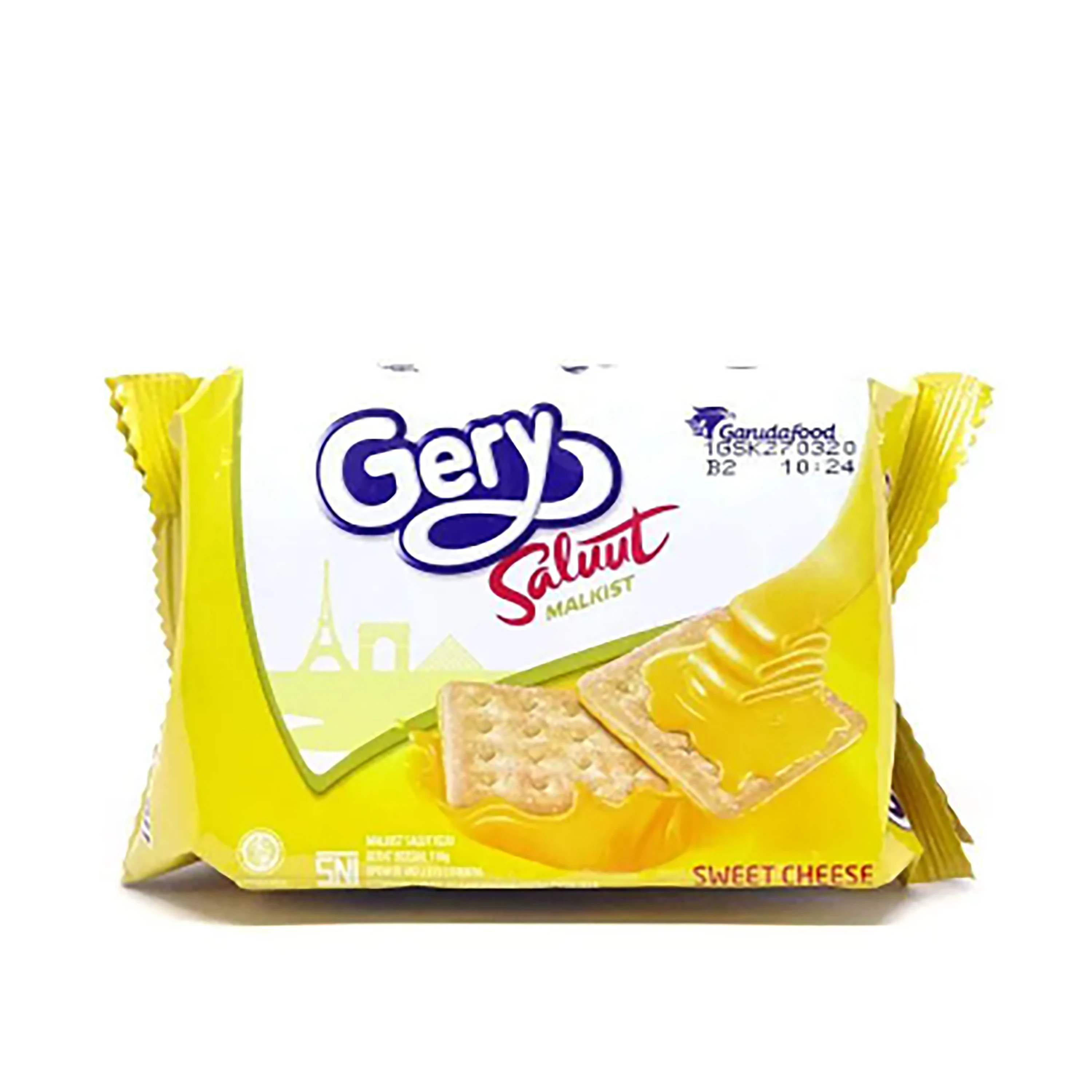 
HOT SALE GERY SALUUT CHEESE CRACKER 110 GR WAFER SNACK BISCUIT 