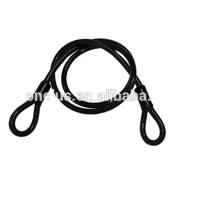 working with u lock material steel bicycle cable lock