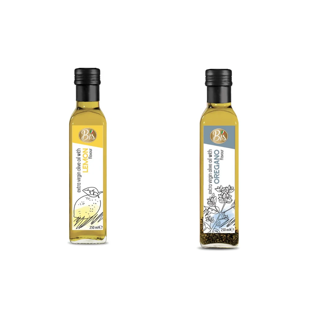 Высокое качество, Сделано в Италии, высококачественное оливковое масло extravirgin с лимонным вкусом, 250 мл, бренд Bis и частная торговая марка