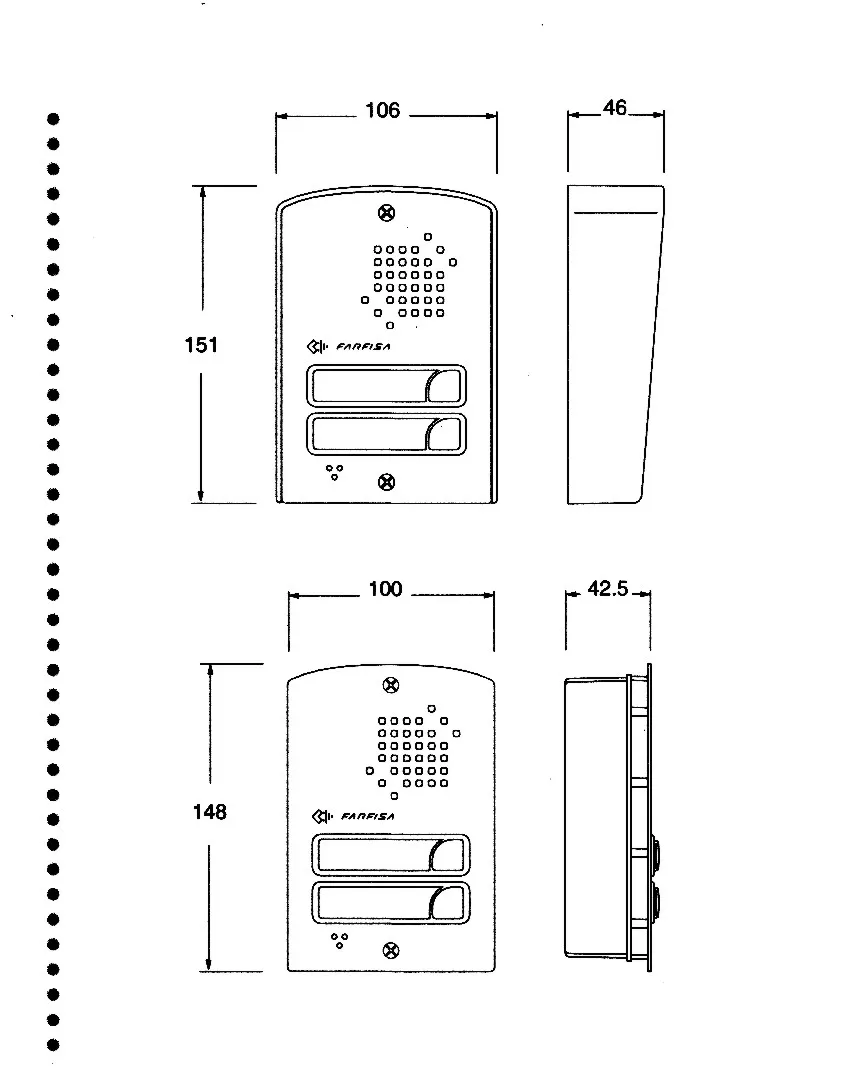 50% off Italian Farfisa 1UP audio intercom kit for building villas