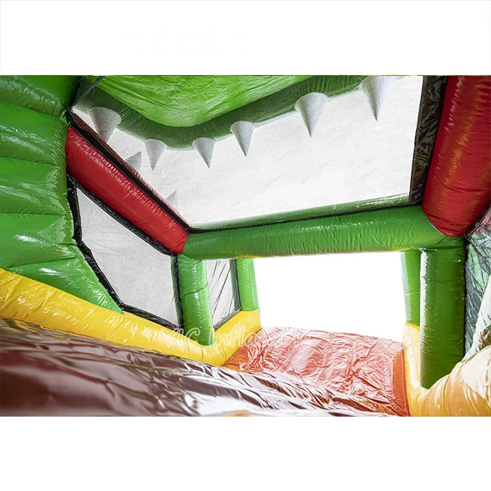 Wholesale kids High Quality Inflatable Combo Bouncer Inflatable Castle Cheap Modular Obstacle Course Crocodile with slide