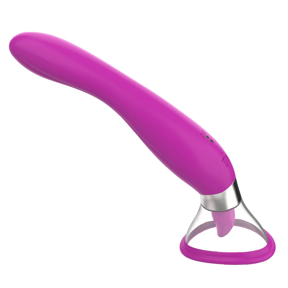 7 Modes Adult Woman Nipple Sucking Clitoral G Spot Artificial Tongue Licking Tongue Vibrator Dildo