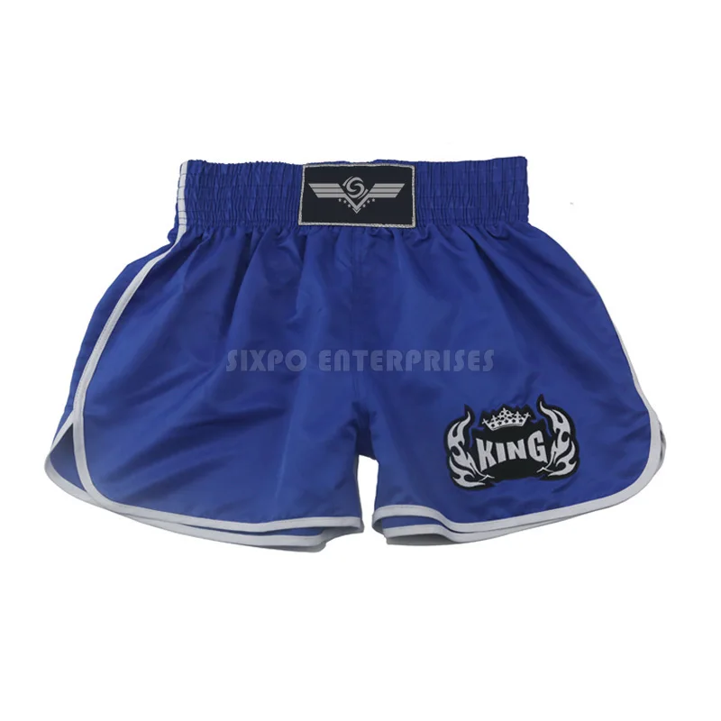 custom 100 polyester blank Elastic fight shorts/wholesale muay thai boxing shorts /Martial Arts Fight Shorts