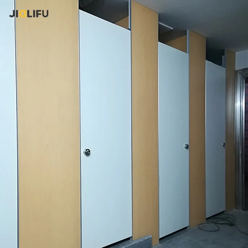 PVC board composite board toilet cubicle partition with nylon material accessories