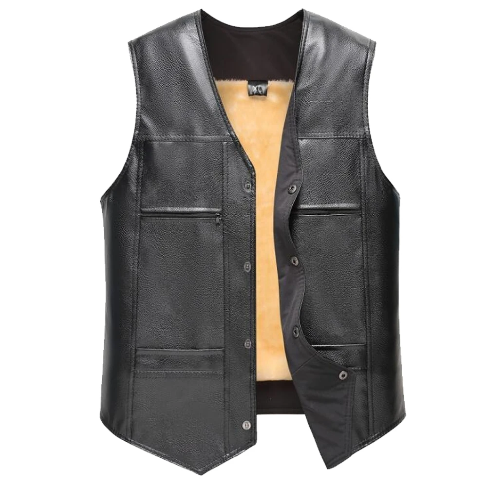 2020 west Лидирующий бренд мужские кожаные жилеты больших размеров из натуральной овечьей кожи жилет мягкие черные мотоциклетная куртка одежда