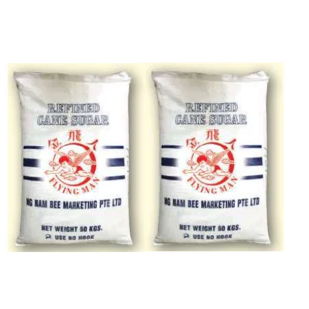 Bag of  50 Kg Flying man Brand Refined Sugar with Various Colors made from Thailand