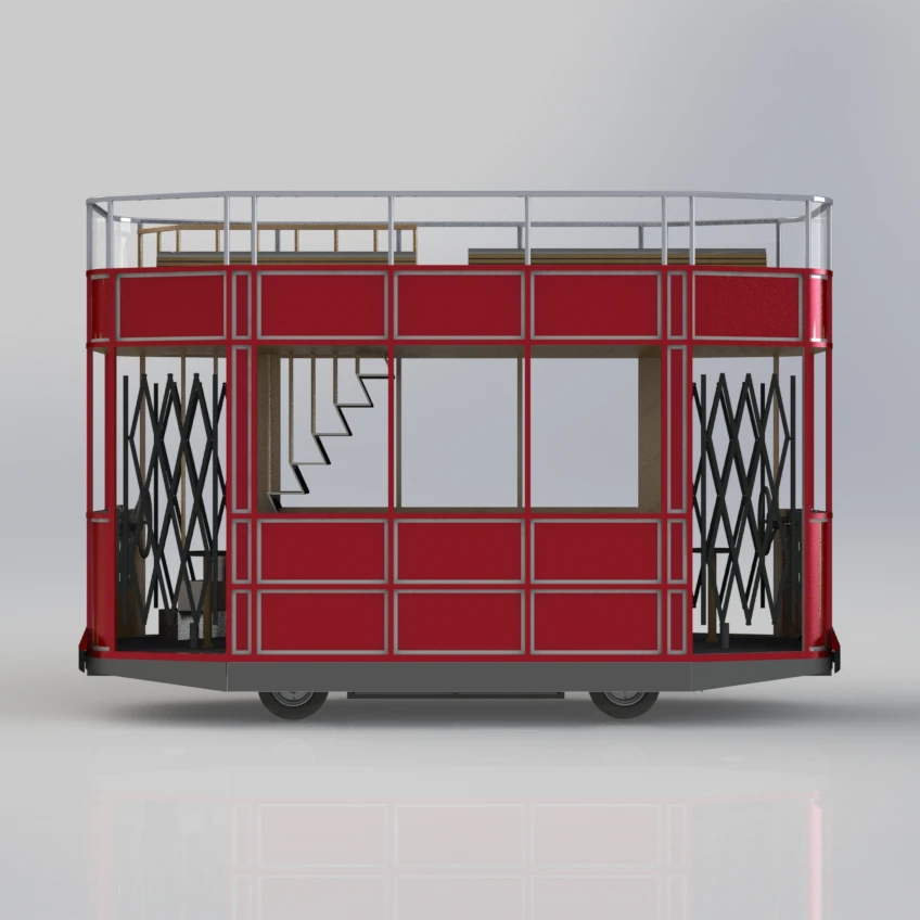 Double Decker Mini Electric Toy Tram New Model 2021 Best Quality With Best Price First Class Material