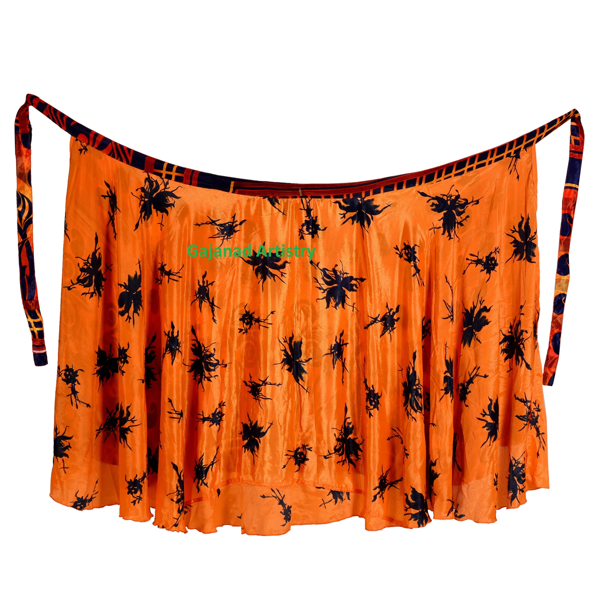 Vintage silk reversible long skirt Vintage  Silk Long  wrap around long  Silk sari long wrap skirt reversible women dress