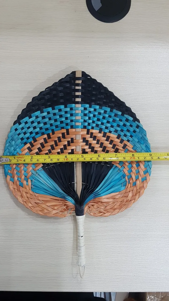 Hand Fan Bamboo Handmade Paint Palm Fan