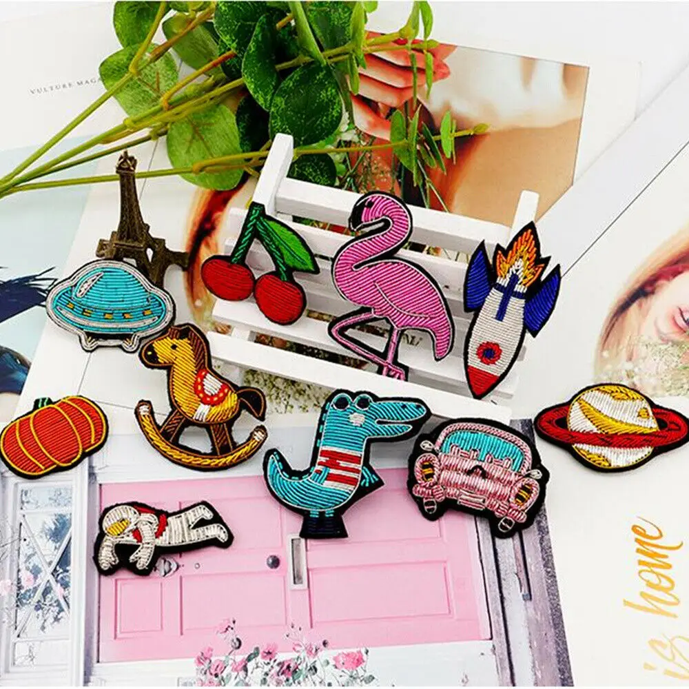 fashion animals cute bee brooches - hand embroidery bullion wire