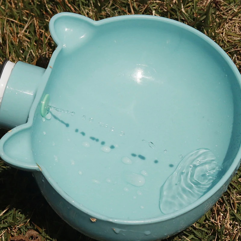 Outdoor pet plastic bowl food feeder dish portable
