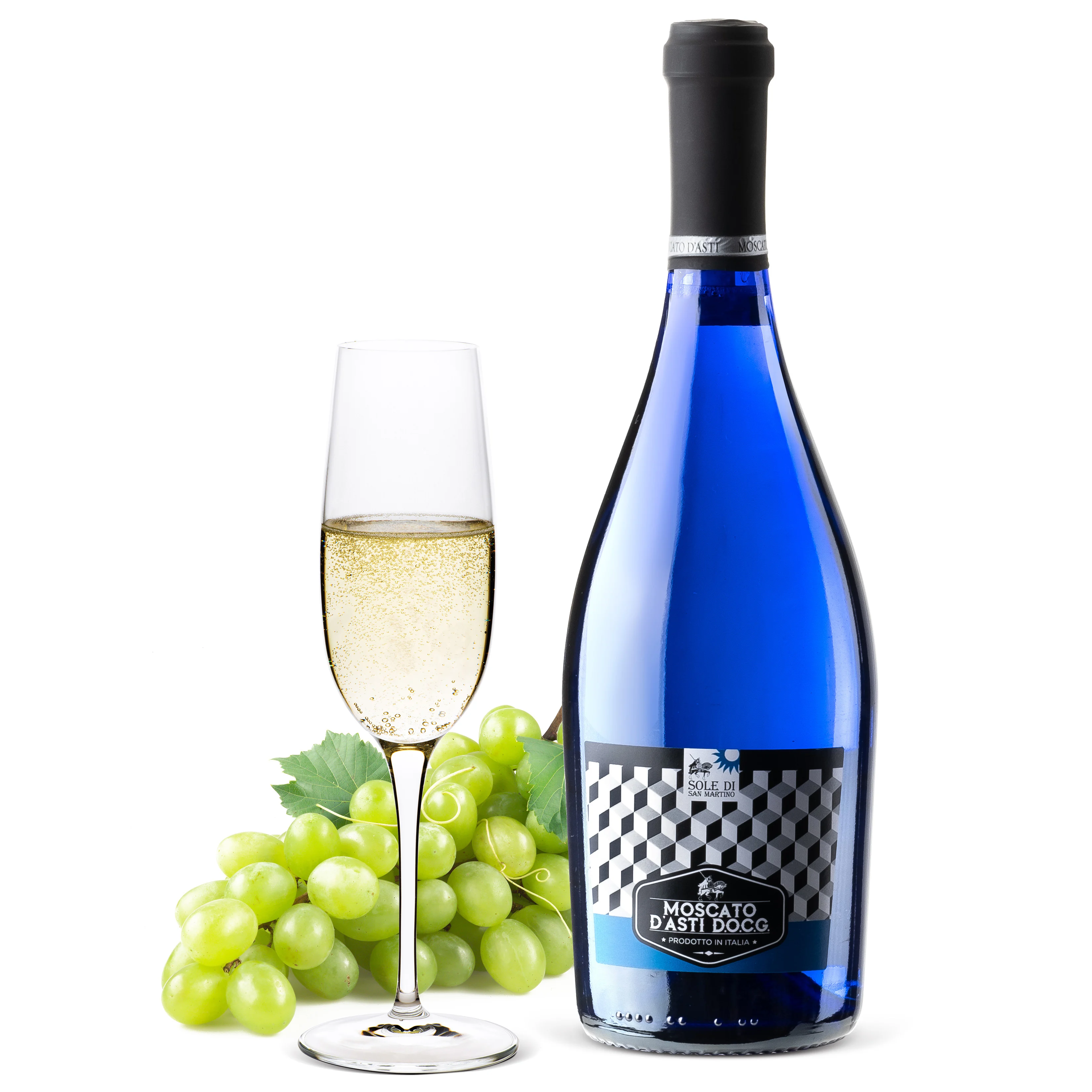 Итальянское белое вино Москато Асти докг 750 мл, сделанное в Италии, высококачественное вино, стеклянная бутылка