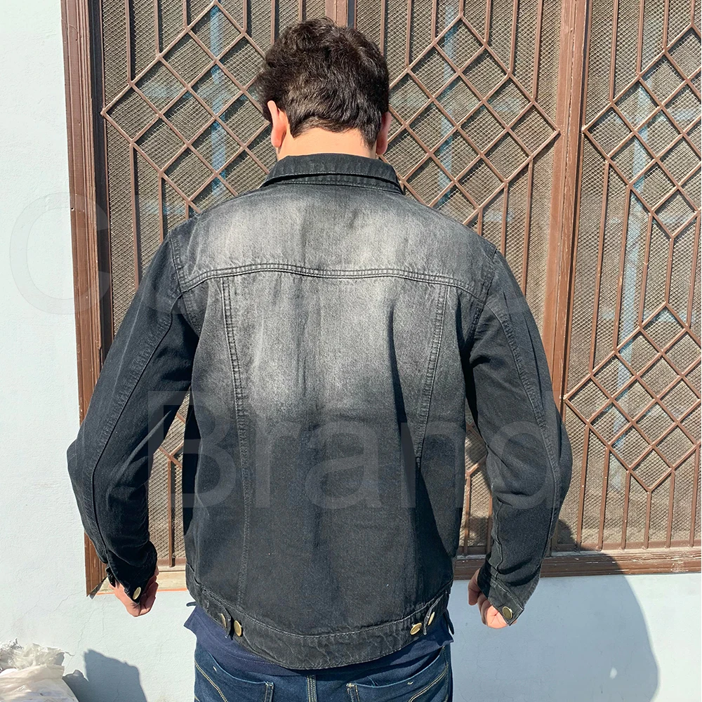 Классическая мужская одежда винтажная уличная джинсовая куртка для мотоциклистов новая модная рваная большого размера