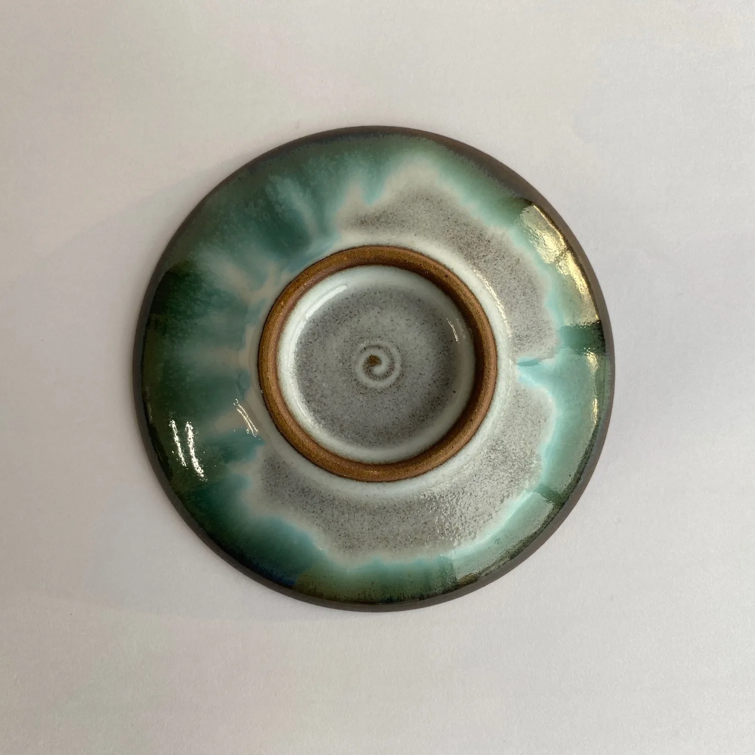 Hand made pottery Japanese green tea of teacup pottery cups & pottery plate