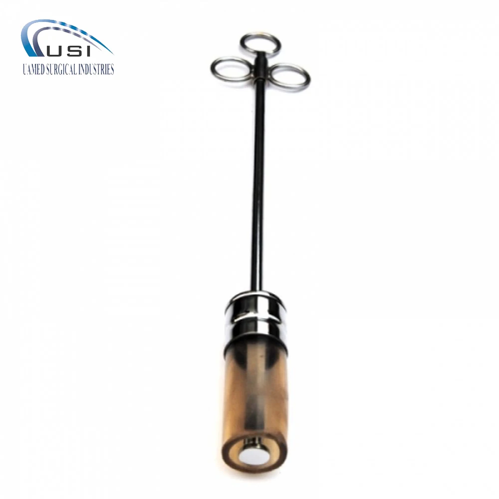 Bolus Gun Balling Gun Bolus Applicator Metal Bolus Gun with Rubber Cap 35 mm 38 mm veterinary instruments by UAMED SURGICAL