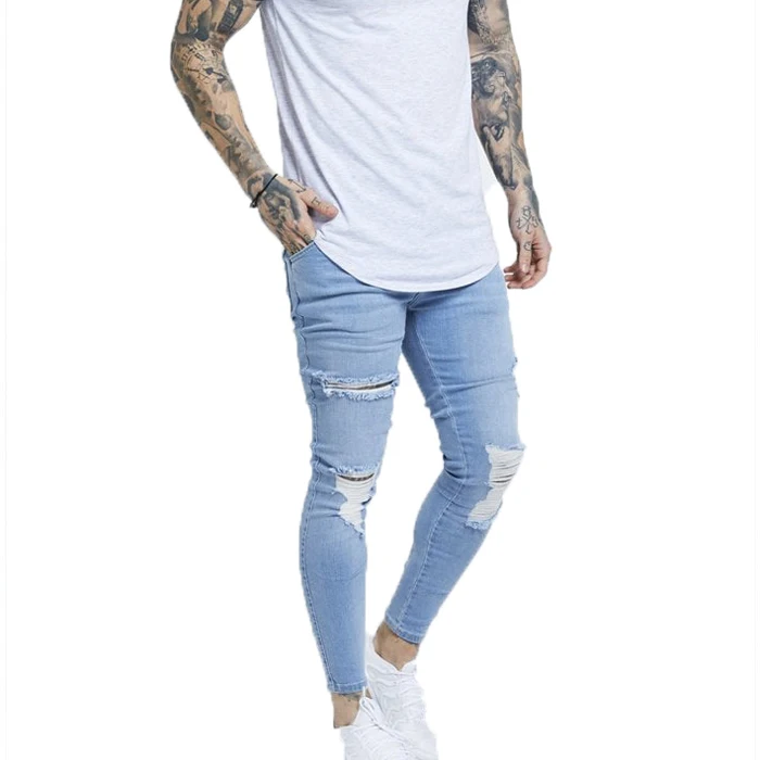 Design Street Slim Fit Hot Sale Fashion Mens High Quality Jeans for Men Denim Jeans Bulk Pants Casual Skinny Pencil Jeans