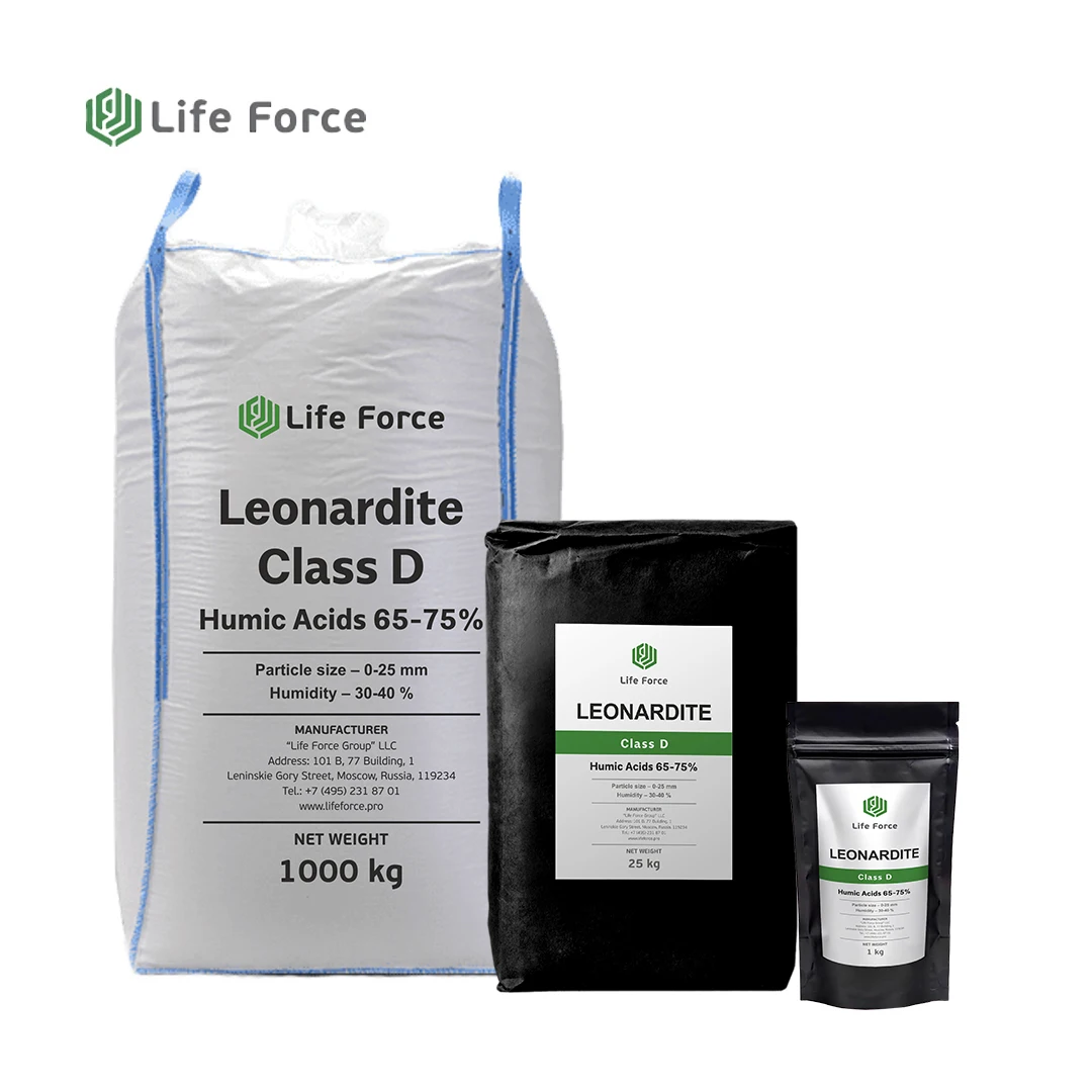 Organic Fertilizer Agriculture Grade Organic Humic Acid Leonardite Class C Life Force SL 102/25 Organic Humic Acid Powder