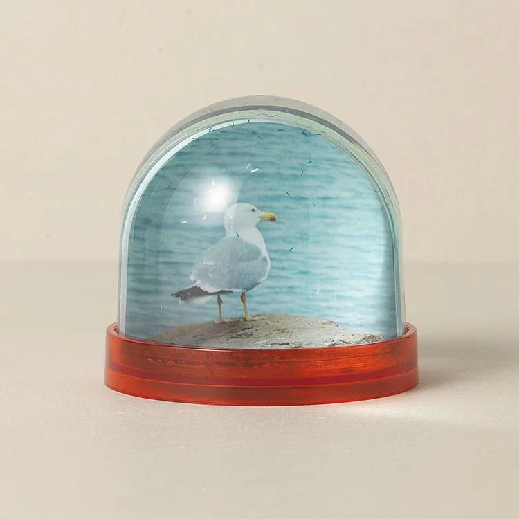 Top Selling Fits Two Photos High Quality Dome Shaped Acrylic Snow Globe