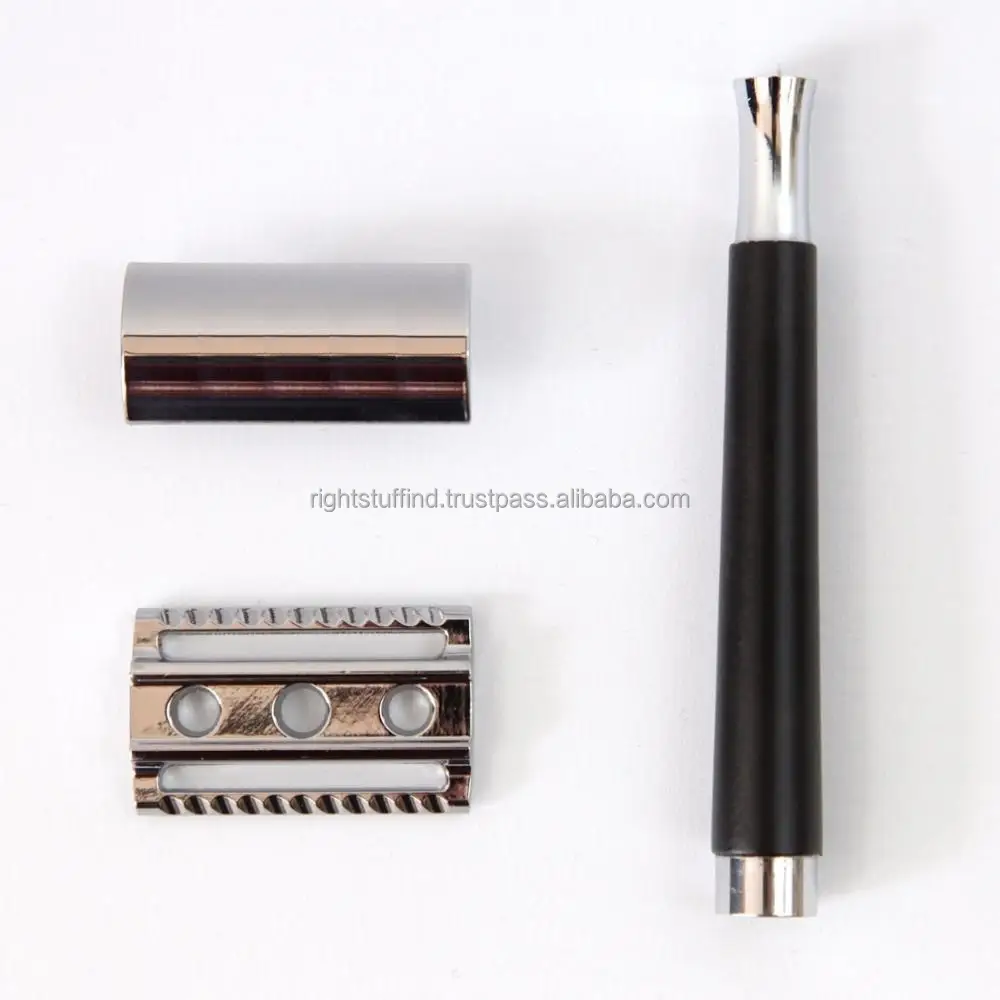 Double Edge Safety Razor Traditional Shaving Razor Blades Barber Shaver Long Handle Shaving/Styling Beard Double Edge Safety