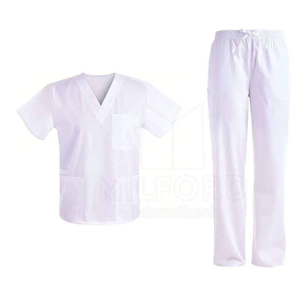 Unisex Hospital Uniform Stylish Medical Scrubs Nursing Uniforms Hospital Scrub Tops And Pants Uniform