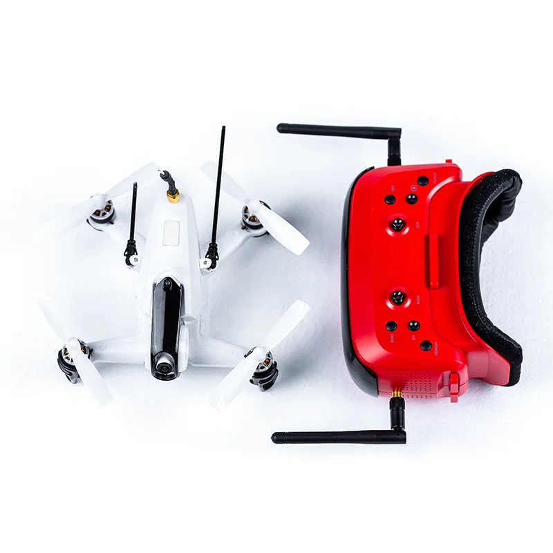 
FPV goggles for RC mini drone 3D VR glasses LCD DVR built in replaceable 5V 2000mAh battery 