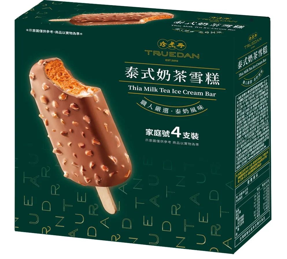
Truedan Thai Tea Flavor Ice Cream Bar 