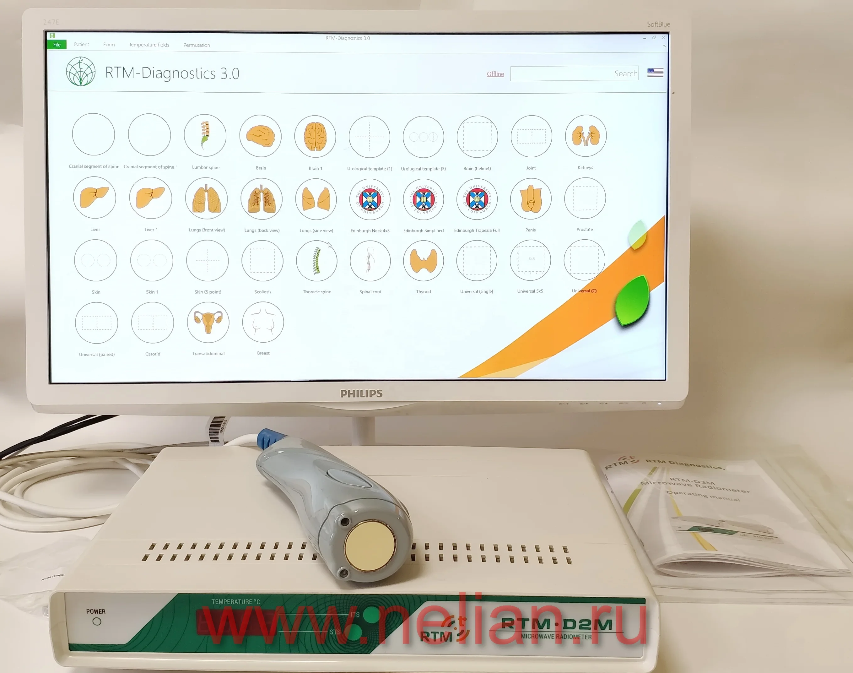  Медицинский всего тела термограф RTM-D2M раннего опухолей и диагностики рака оценки системы