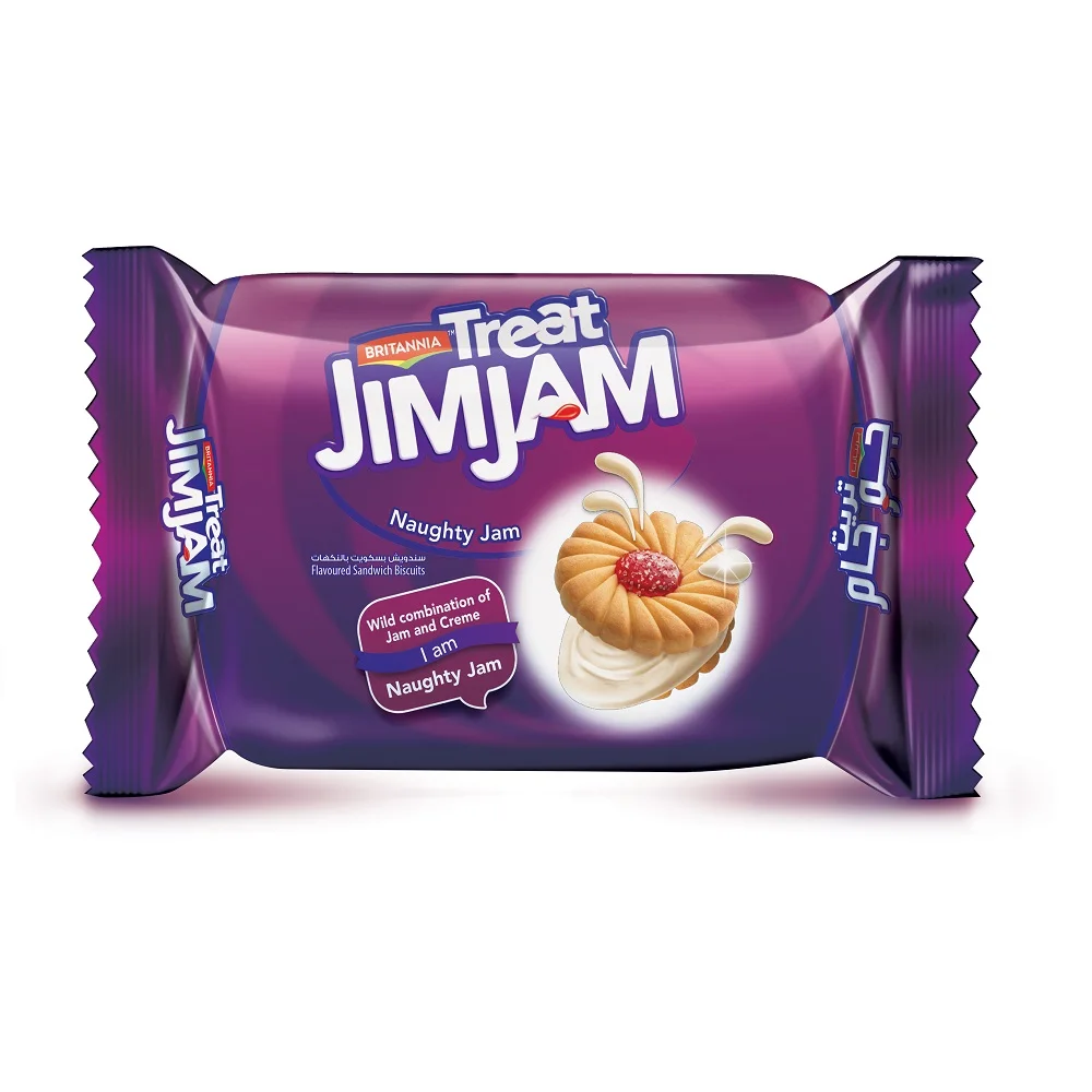 High Quality Britannia Treat Jim Jam Cream 150g Cookies Biscuit