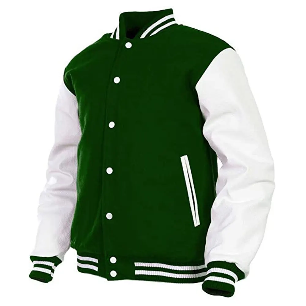 Высококачественная флисовая бейсбольная куртка-бомбер Letterman Varsity мужские зимние куртки