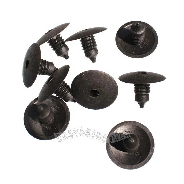 100pcs/bag 10mm Hole Plastic Auto Fastener Car Interior Decoration Roof Shield Retainers Clips for Mercedes Benz
