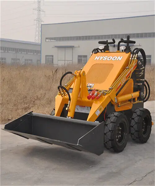 Manufacturer professional design mini diesel track skid steer loader with bucket