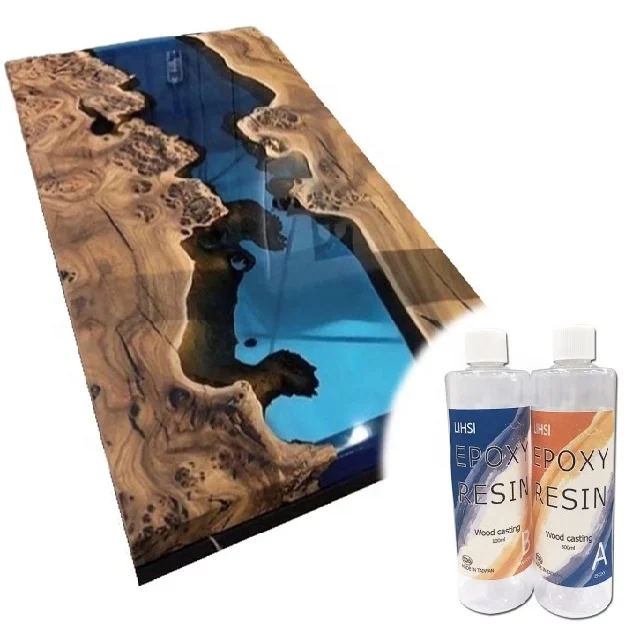 
Crystal clear epoxy resin and hardener for wood 