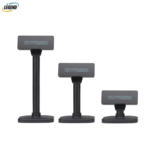 Hot sales USB/serial port pos VFD Pole customer display