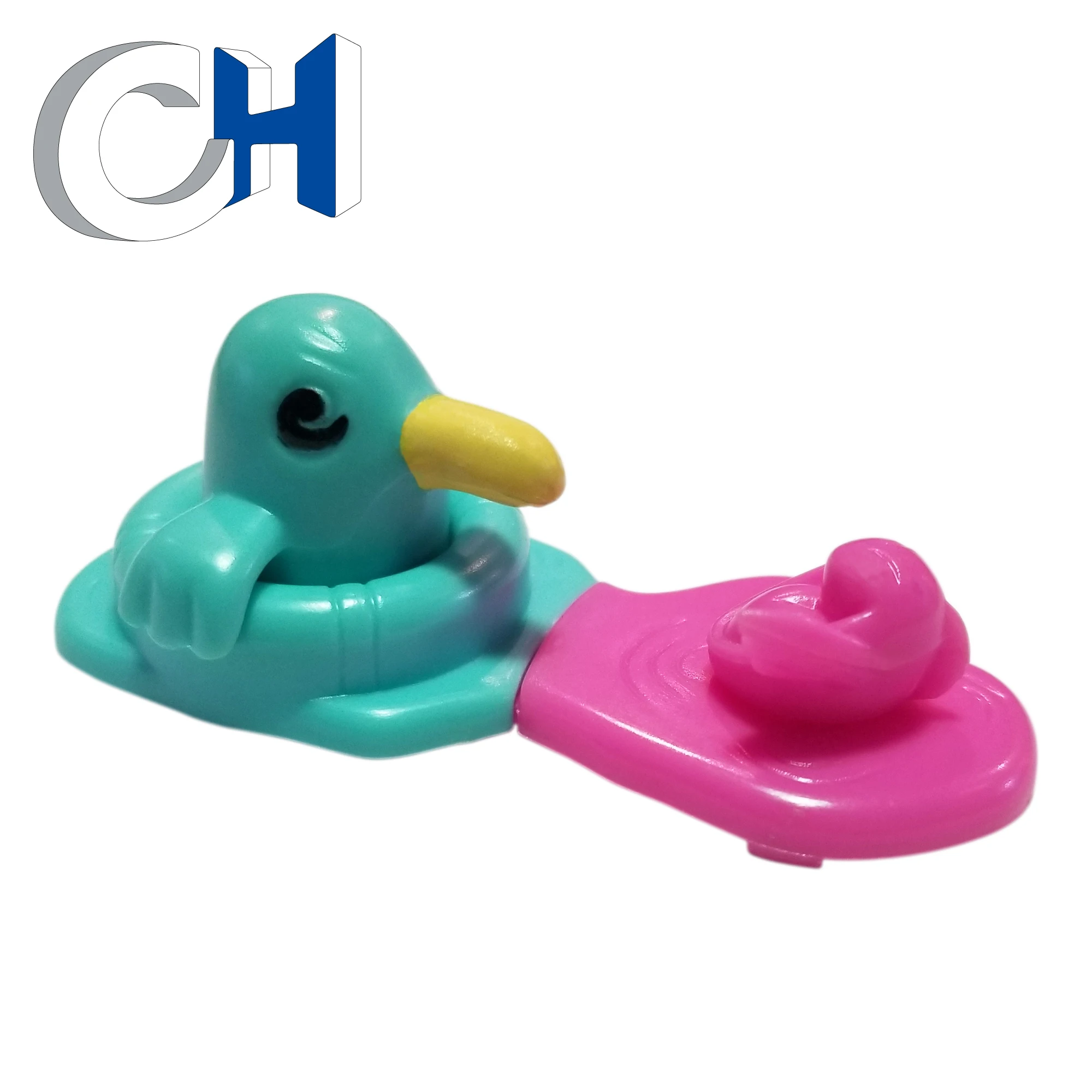 Wholesale Funny red Plastic hippo animal egg toys capsule