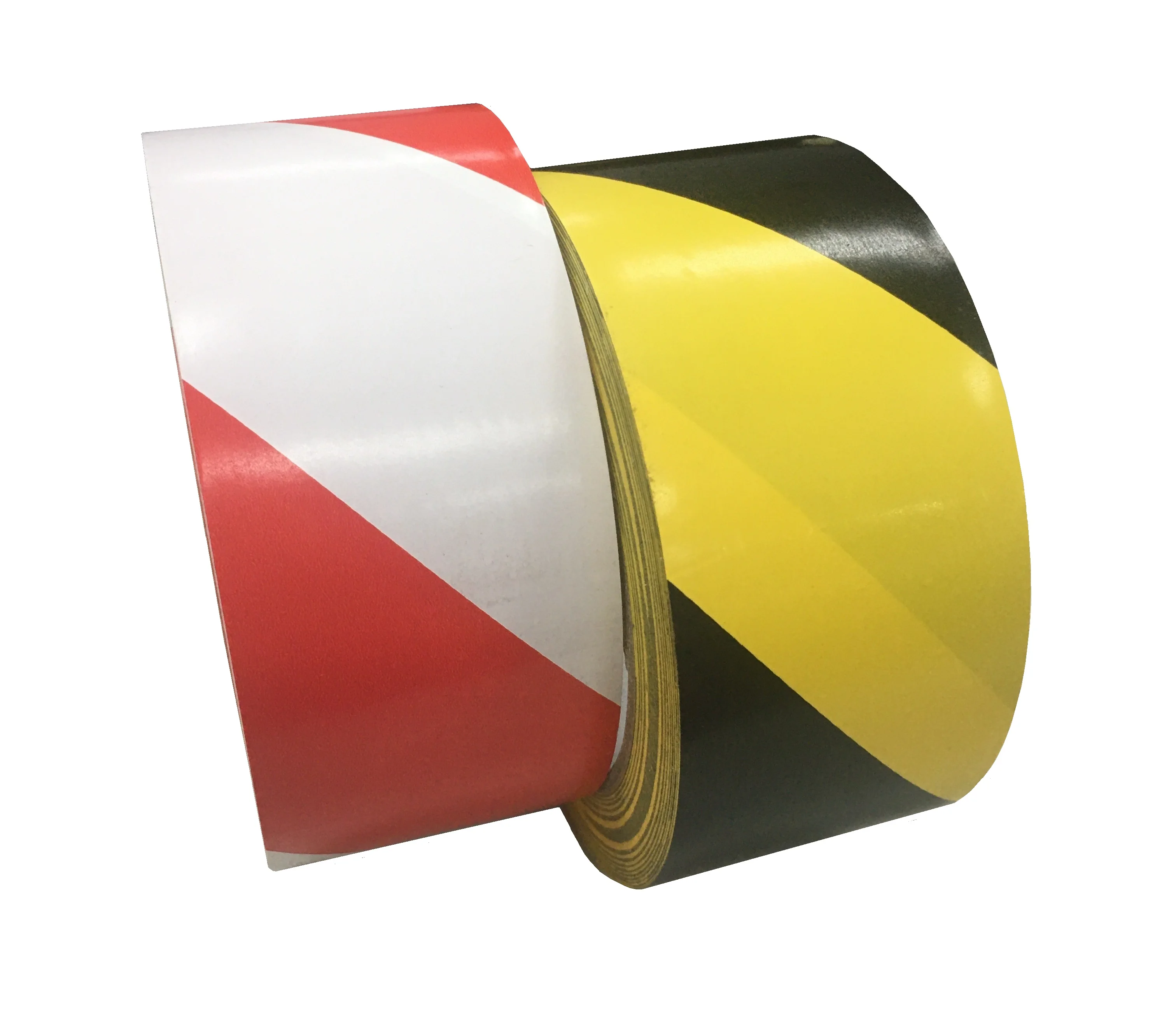 Безопасная черная/желтая предупреждающая ПВХ маркировочная лента для пола напольная наклейка