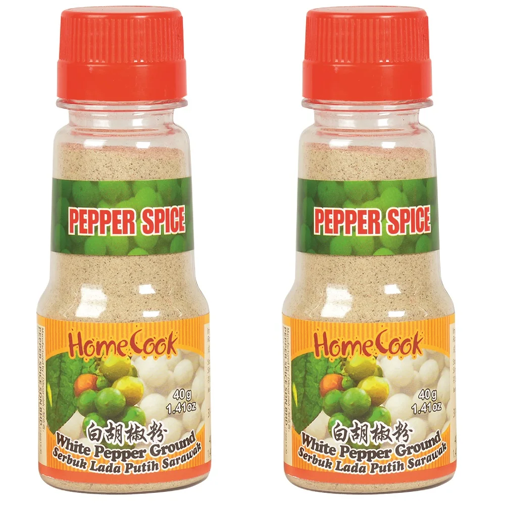 Высокое качество приправы 40g HomeCook сушеный белый перец в бутылке с 24 месяца срока годности при хранении