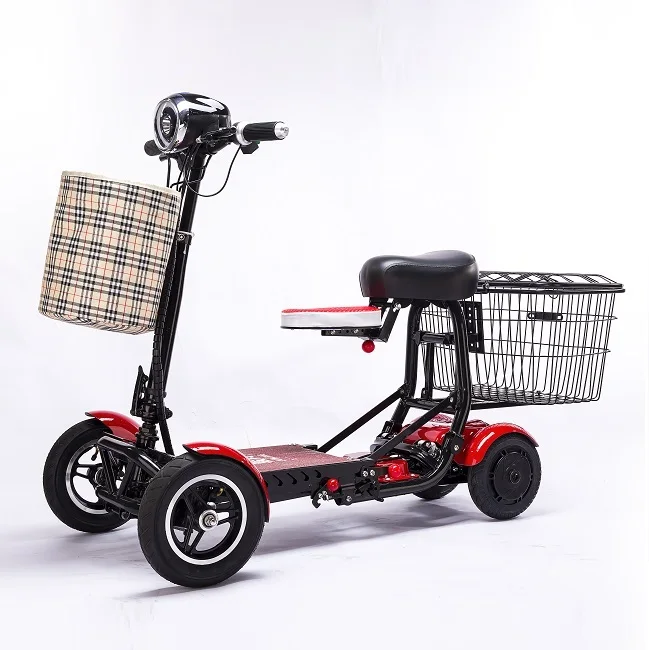 Foldable dual motor mobility electric scooter with seat for kids old people