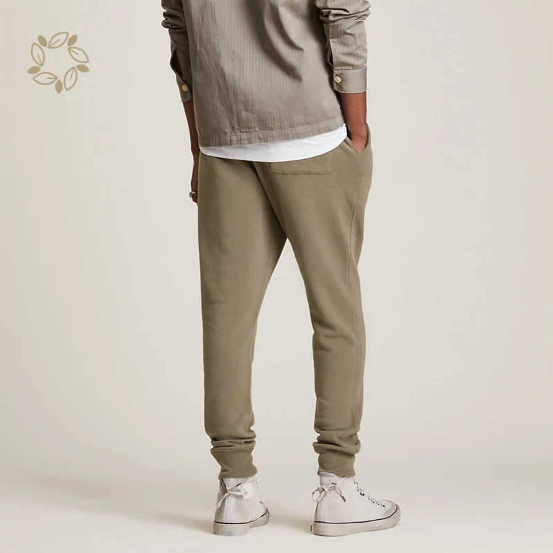 Organic cotton jogger sweatpants sustainable plain sweatpants eco friendly sweatpants joggers for men