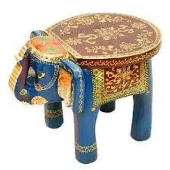High Quality Handicraft Decor Large Wooden Handcrafted Elephant Table C Gift and home decor Classic and Traditional Style India