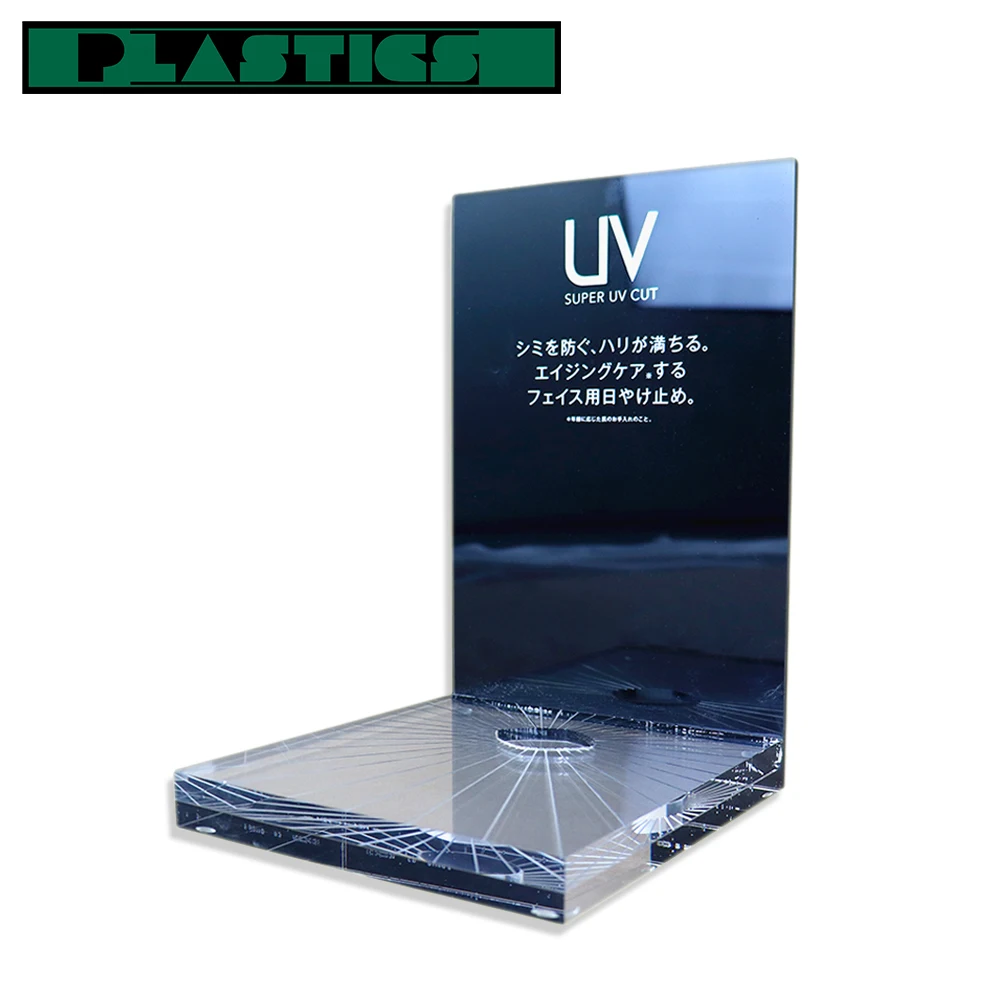 Custom acrylic cosmetics display stand Makeup desktop display stanks for counter Acrylic display rack