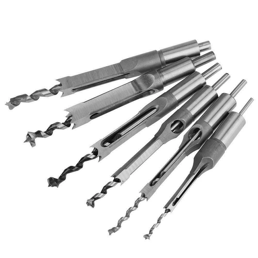 
6 To 30 mm Square Hole Drill Bit Hole Reaming Square Auger Eyes Mortising Chisel Woodworking Tools For Carpentry Drill Bits 